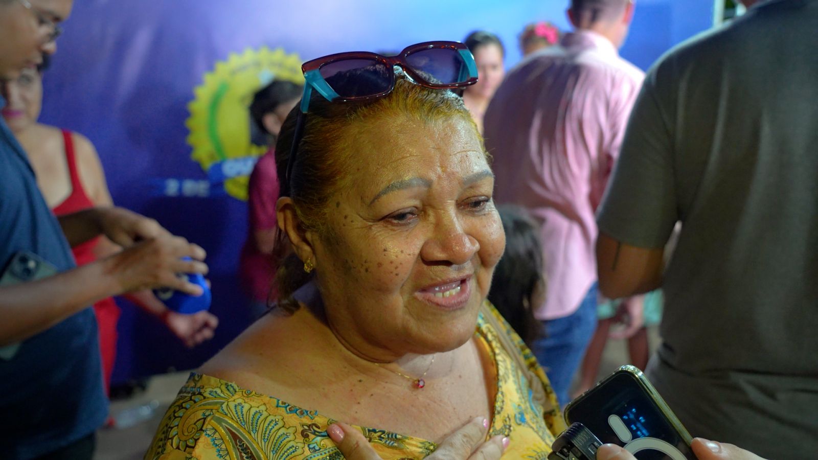 Berenice Pereira participou da inauguração e se emocionou com a homenagem ao filho