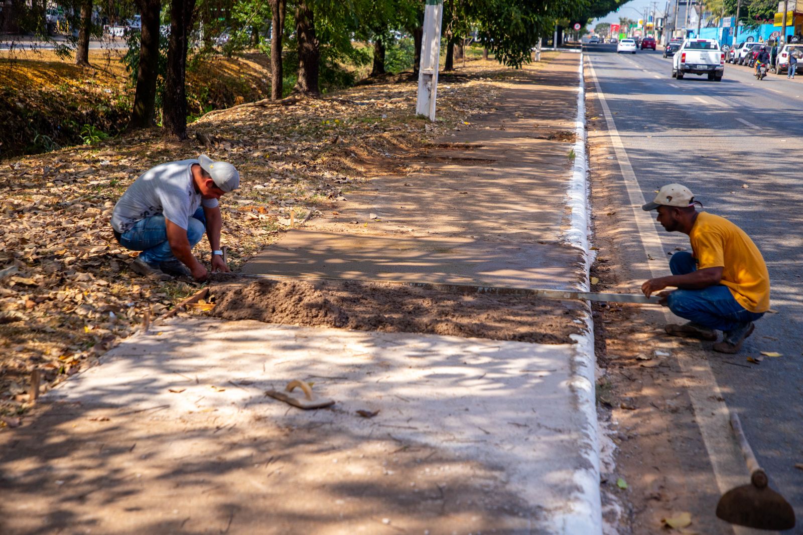 Semusb continua com as obras de reforma ao longo de toda a avenida