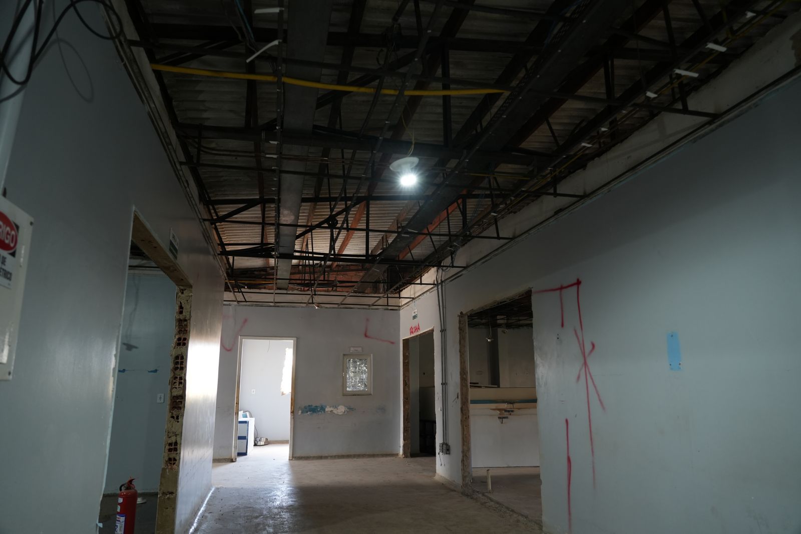 Reforma da unidade é realizada e fiscalizada pela Seinfra