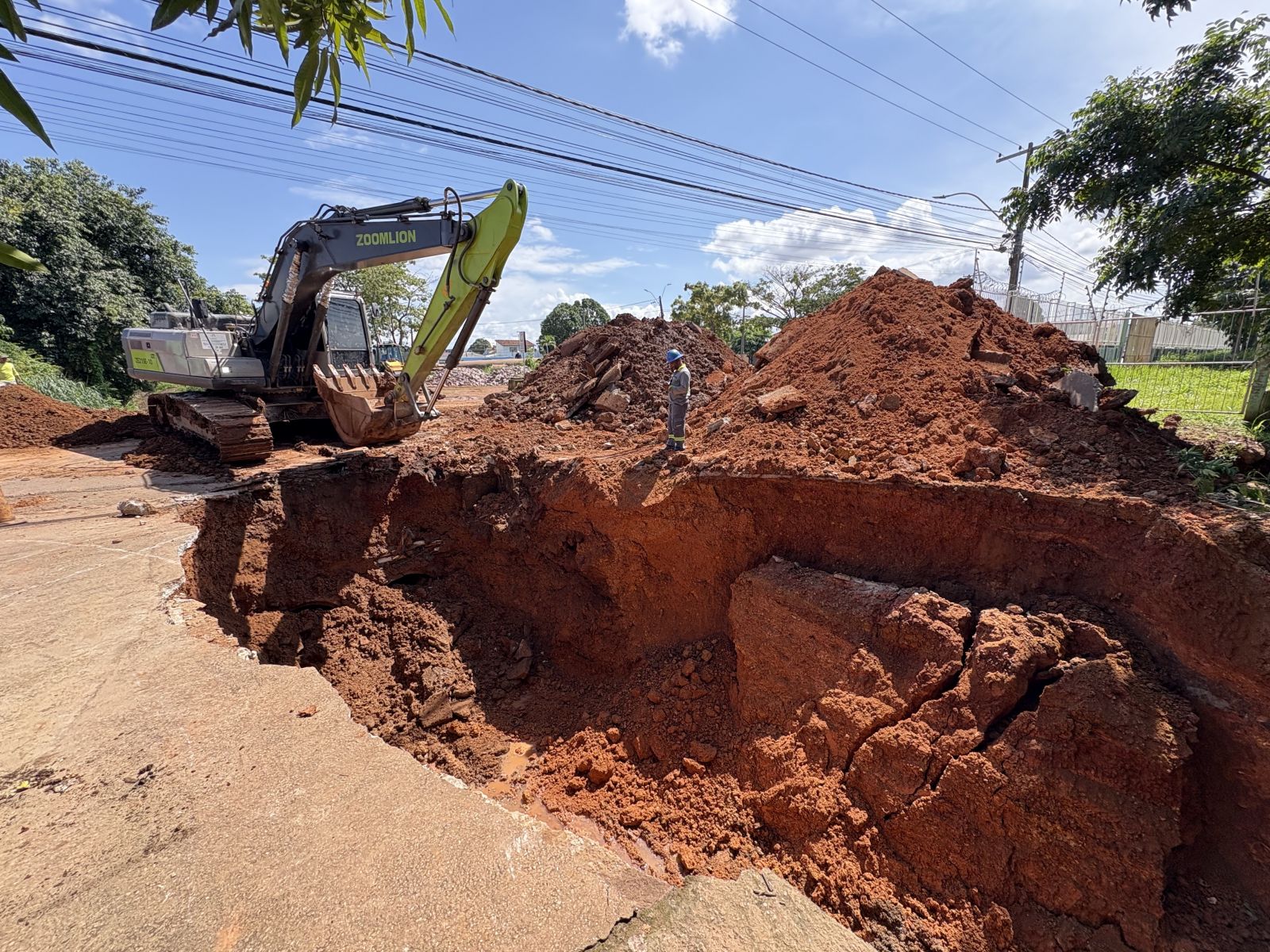 Trecho apresentava sérios problemas no escoamento da água da chuva